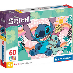Παιδικό Puzzle Clementoni Super Color Disney Stitch 60 Κομμάτια