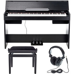 Thomann DP-33 Set Ηλεκτρικό Πιάνο Όρθιο με 88 Βαρυκεντρισμένα Πλήκτρα Black