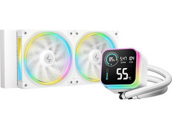 Deepcool LQ240 LCD White Υδρόψυξη CPU 120mm ARGB για Socket AM4 / 1700 / AM5 / 1851