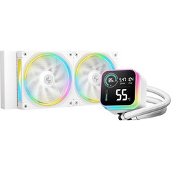 Deepcool LQ240 LCD White Υδρόψυξη CPU 120mm ARGB για Socket AM4 / 1700 / AM5 / 1851