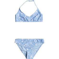 Roxy Dreamer Bikini Set Τριγωνάκι Floral Γαλάζιο ERGX203552-XWBB