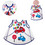 Interbaby 283 Αδιάβροχη Σαλιάρα Ποδιά Πλαστική με Αυτοκόλλητο Μπλε