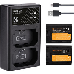 K&F Concept NP-FZ100 Διπλός Φορτιστής Συμβατός με Sony