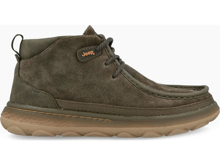 Jeep Ανδρικά Μποτάκια Suede Χακί JM52041A020