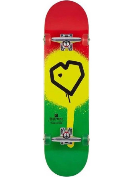 Blueprint Spray Heart Rasta 8"