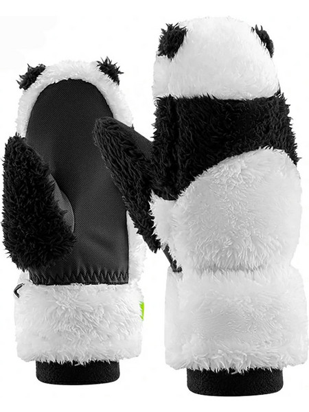 Qunature Panda Παιδικά Γάντια Σκι & Snowboard Μαύρα Λευκά