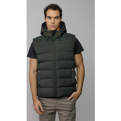 Devergo Αμάνικο Ανδρικό Μπουφάν Puffer Χακί 1D25FW7070SL1600-21