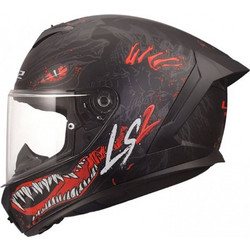 LS2 FF820 Rapid III Kaiju II Black White Red Κράνος Μηχανής Full Face 1350gr