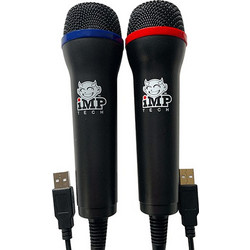 IMP Σετ 2 Μικροφώνων για PC PS4 PS3 Xbox One Xbox 360 Switch & Wii