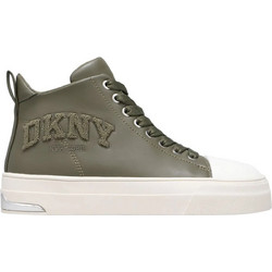 DKNY Γυναικεία Sneakers Flatforms Μποτάκια Χακί K3500746