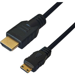 Yenkee Καλώδιο HDMI 2.0 HDMI Male to Mini HDMI Male 1.5m Black
