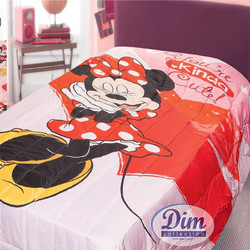 Dimcol Παιδικό Κουβερλί Μονό 160x250 Minnie 31 Κόκκινο