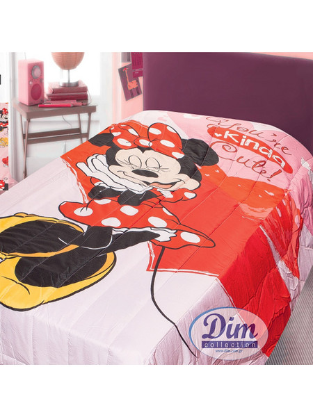 Dimcol Παιδικό Κουβερλί Μονό 160x250 Minnie 31 Κόκκινο