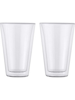 Maxwell & Williams Σετ Ποτήρια Καφέ Γυάλινα 400ml 2τμχ GU0188