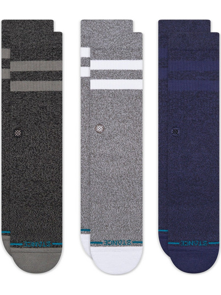 Stance The Joven Ανδρικές Κάλτσες Ψηλές Ανθρακί Γκρι Navy Μπλε 3Pack A556C20JPK