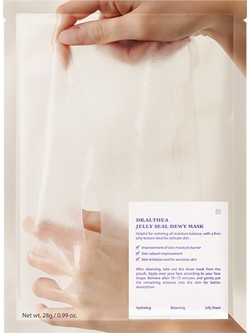Dr. Althea Jelly Seal Dewy Sheet Μάσκα Προσώπου για Καταπράυνση με Υαλουρονικό 4x28gr