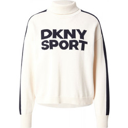 DKNY Γυναικεία Πλεκτή Μπλούζα Ζιβάγκο Λευκή DP5R0863-A9Z