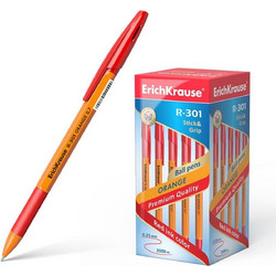 ErichKrause R-301 Stick & Grip Στυλό Διαρκείας 0.7mm Κόκκινο