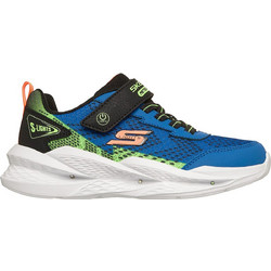 Skechers Παιδικά Sneakers με Φωτάκια Royal Blue Lime 401490L-BLBK