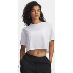 Under Armour Wordmark Γυναικείο Αθλητικό Crop Top Εκρού 6010588-100