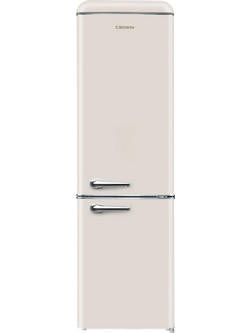 Crown CBR250EBEIGE Retro Ψυγειοκαταψύκτης 250lt Υ188.3xΠ54.5xΒ58.5cm Μπεζ