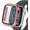 Leewello LW-409 Πλαστική Θήκη με Προστασία Οθόνης για Apple Watch 7 / 8 / 9 45mm Ροζ