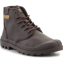 Palladium Pampa Hi Coated Ανδρικά Μποτάκια Καφέ Αδιάβροχα 74375-249