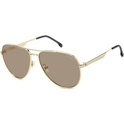 Carrera CA3088/S 84E/70 Ανδρικά Γυαλιά Ηλίου Aviator Μεταλλικά Χρυσά με Καφέ Φακό