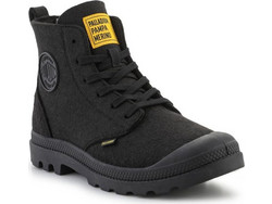 Palladium Pampa Hi Merino Ανδρικά Μποτάκια Suede Μαύρα Αδιάβροχα 74377-008