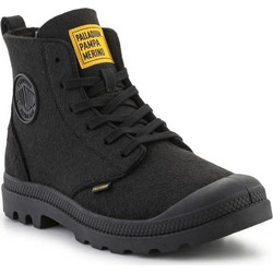 Palladium Pampa Hi Merino Ανδρικά Μποτάκια Suede Μαύρα Αδιάβροχα 74377-008
