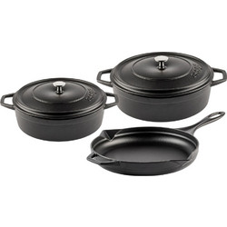 Hosse Kitchen Σετ Μαγειρικά Σκεύη από Ανοξείδωτο Ατσάλι 3τμχ 3800446850207