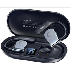 Remax P6 OpenBuds Ακουστικά Bluetooth Ανθεκτικά στο Νερό Black