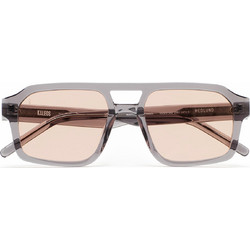 Kaleos Hedlund 3 Ανδρικά Γυαλιά Ηλίου Aviator Κοκάλινα Διαφανή με Ροζ Φακό
