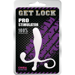 Chisa Novelties Get Lock Πρωκτική Σφήνα Ασύρματη με Δόνηση 12.5cm Λευκή