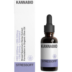 Kannabio Stressoff CBD CBN CBG Oil 17.5% 10ml