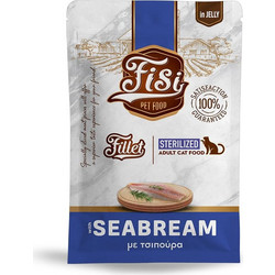 FISI Fillet Sterilised Adult with Seabream in Jelly 85gr
