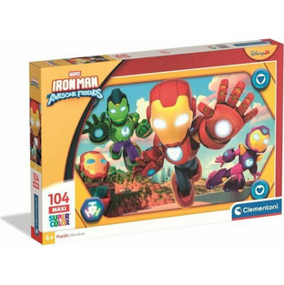 Παιδικό Puzzle Clementoni Maxi Marvel Iron Man & His Awesome Friends 104 Κομμάτια