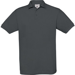 B&C Collection Ανδρική Μπλούζα Polo Κοντομάνικη Ανθρακί PU409