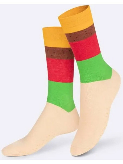 Eat My Socks Cheeseburger Ανδρικές Κάλτσες Ψηλές με Σχέδια Πολύχρωμες EMSNOCSCHBU