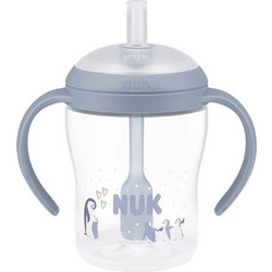 Nuk Perfect Match Penguin Εκπαιδευτικό Μπουκάλι με Καλαμάκι 8m+ 150ml