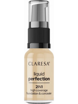 Claresa 2 in 1 103.5 Light Nude Liquid Foundation 18gr