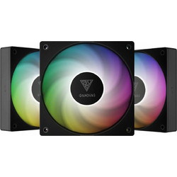 GAMDIAS Notus M1-1203 Case Fan 120mm ARGB με Σύνδεση 3-Pin 4-Pin PWM 3τμχ Black