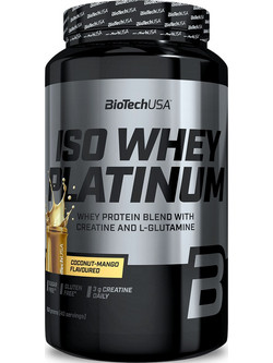 Biotech USA ISO Whey Platinum Coconut Mango Πρωτεΐνη Ορού Γάλακτος Γράμμωσης Χωρίς Γλουτένη 908gr