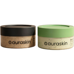 Auraskin Espresso Body Scrub 200ml + Green Apple Body Butter 200ml