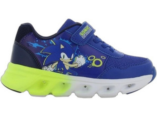Disney Sonic Παιδικά Sneakers με Φωτάκια Royal Blue Lime SC001399