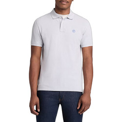Timberland Ανδρική Μπλούζα Polo Κοντομάνικη Λευκή TB0A6VDPA7E