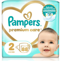 Pampers Premium Care Πάνες No2 4-8kg 88τμχ