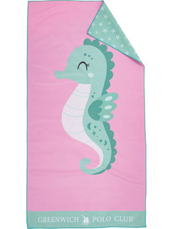 Greenwich Polo Club 4176 Παιδική Πετσέτα Θαλάσσης Microfiber Ροζ 70x140cm