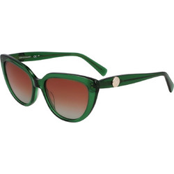 Longchamp LO766S 300 Γυναικεία Γυαλιά Ηλίου Πεταλούδα Κοκάλινα Πράσινα με Καφέ Φακό