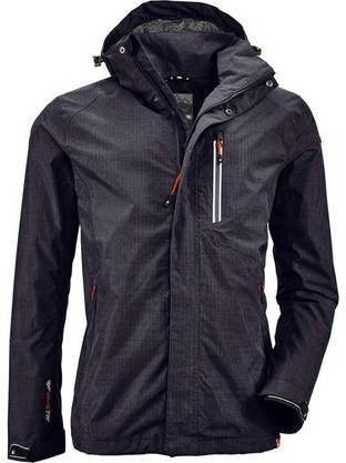 Killtec Ανδρικό Μπουφάν Puffer Αδιάβροχο Μαύρο 34723-200